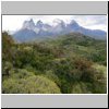 Torres del Paine - Blick vom Aussichtspunkt Mirador Condor auf die Cuernos