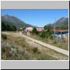 unterwegs auf der Carretera Austral zwischen Puerto Aisen und Puyuhuapi, kleiner Ort Manihuales 