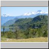 unterwegs auf der Carretera Austral zwischen Puerto Aisen und Puyuhuapi, ein See am Wegesrand