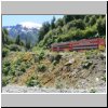 unterwegs auf der Carretera Austral zwischen Puerto Aisen und Puyuhuapi, Rotel-Bus bei einem Zwischenstopp