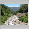 unterwegs auf der Carretera Austral zwischen Puerto Aisen und Puyuhuapi, Landschaft bei einem Zwischenstopp