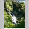 unterwegs auf der Carretera Austral zwischen Puerto Aisen und Puyuhuapi - NP Queulat, Wanderung auf einem Pfad durch den Regenwald, Wasserfall