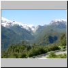 unterwegs auf der Carretera Austral zwischen Puerto Aisen und Puyuhuapi, Gebirgslandschaft