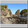 Insel Chiloé - felsige Nordküste an der Pinguinera Islotes de Puihuil