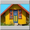 Ancud, Insel Chiloé - ein Holzschindel-Haus im Zentrum