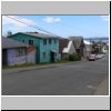 Ancud, Insel Chiloé - Holzschindel-Häuser im Zentrum