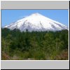 unterwegs nach Pucon  Blick auf den Vulkan Villarrica