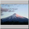 Pucon  Vulkan Villarrica beim Sonnenuntergang