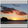Pucon  Sonnenuntergang am Villarrica See