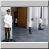 Santiago de Chile  Wachsoldaten vor dem Präsidentenpalast Palacio de la Moneda