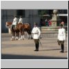 Santiago de Chile  Wachwechselzeremonie vor dem Präsidentenpalast Palacio de la Moneda