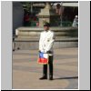 Santiago de Chile  Wachwechselzeremonie vor dem Präsidentenpalast Palacio de la Moneda