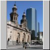Santiago de Chile  die Kathedrale auf der Plaza de Armas