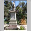 Santiago de Chile  Aussichtshügel Cerro Santa Lucia, Denkmal von Pedro de Valdivia, Gründer der Stadt