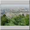 Santiago de Chile  unterwegs zum Gipfel des Cerro San Cristobal, Blick auf die Stadt