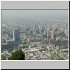 Santiago de Chile  unterwegs zum Gipfel des Cerro San Cristobal, Blick auf die Stadt