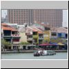Häuser am Boat Quay und Singapore River