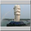 Merlion Park - The Merlion und Marina Bay