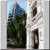 koloniales Zentrum - North Bridge Road / Ecke Bras Basah Road, rechts Raffles Hotel Arkaden