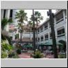 koloniales Zentrum - Raffles Hotel Arkaden, ein Innenhof