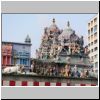 Little India - hinduistischer Sri Veeramakaliamman Tempel, Dachdekorationen