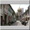 Arab-Street-Viertel - Sultan Moschee von der Pinang Jln. aus gesehen