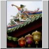 Chinatown - chin. Hokkien-Tempel Tan Si Chong Su, Dachdekorationen und Lampions