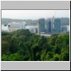 Mount Faber Park - Blick auf das WTC mit der Seilbahn, hinten die Sentosa-Insel