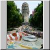 Sentosa-Insel - der Merlion von hinten und Merlion Walk
