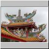 Kong Meng San Phor Kark See Tempel in Bishan - ein dekoratives Tor am Ende des Wandelganges