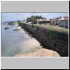 Galle - Blick vom Flag Rock auf die westliche Befestigungsmauer und die Triton Bastion