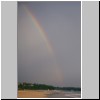 Beruwala - ein Regenbogen am Strand vor der Hotelzone