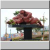 Lima - Skulptur eines sich küssenden Paares im Parque del Amor in Miraflores