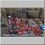 Souvenirs an Mauern des ehem. Palastes von Inca Roca, Cusco