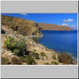 Bucht an der Playa del Inca, Isla del Sol, Bolivien