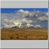 Landschaft auf dem Weg nach La Paz, Bolivien