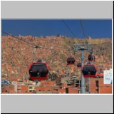 Fahrt mit der Seilbahn nach El Alto, La Paz, Bolivien