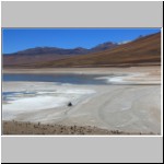 Laguna Blanca sowie der Hang des Vulkans Juriques, Bolivien