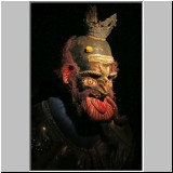 Rey Moreno-Maske aus dem Anfang des 20. Jh. im Ethnographischen Museum, La Paz, Bolivien