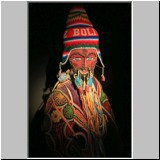 Ch'uta-Maske aus der Mitte des 20. Jh. im Ethnographischen Museum, La Paz, Bolivien