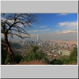 Blick auf Santiago vom Cerro San Cristobal, Chile