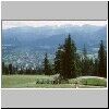 Zakopane - Blick vom Hausberg Gubalówka nach Süden auf die Stadt und das Tatra-Gebirge