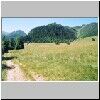 Unterwegs von Kuznice zum Berg Giewont - im Tal Dolina Bystrej in der Nähe der Wiese Polana Kalatówki