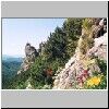 Abstieg von Giewont über den Paß Przelecz Kondracka zum Paß Przelecz w Grzybowcu und später ins Tal Dolina Strazyska; interessante Felsformation
