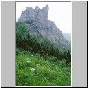 Unterwegs vom Tal Dolina Malej Laki zum Paß Przelecz Kondracka (im oberen Abschnitt des Aufstieges), interessante Felsformation (Mnich Malolacki ?)