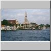 Bangkok - Wat Arun am westlichen Flu&szlig;ufer in den fr&uuml;hen Morgenstunden