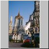 Bangkok - Wat Arun, rechts der Hauptprang