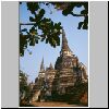 Ayutthaya - Ruinen des ehem. K&ouml;nigstempels Wat Phra Si San Phet, wei&szlig;e Chedis
