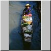Damnoen Saduak - "schwimmender Markt", ein Boot mit Gemüse