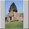 Phimai - Khmer-Tempelruine, der zentrale Turm im inneren Hof